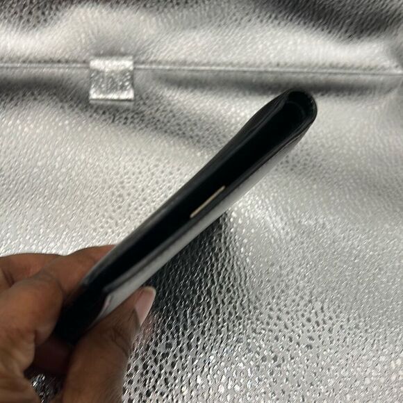 Salvatore Ferragamo Bifold Cardholder Wallet Solid Black Minimalist Classic - Picture 11 of 11